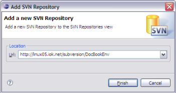 Screenshot Eclipse Add Svn