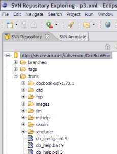 Screenshot Eclipse Svn Explorer