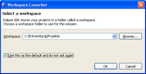 Screenshot Eclipse Workspace